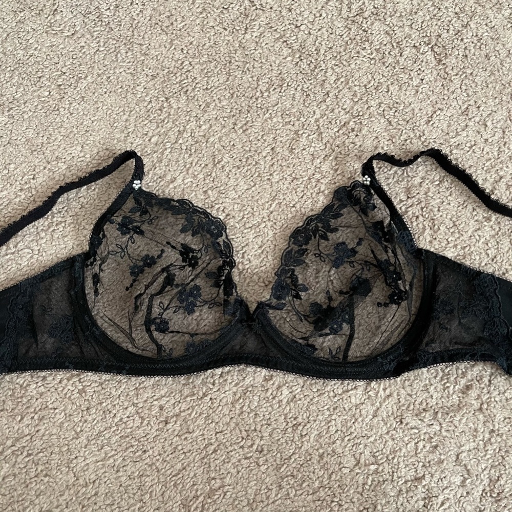 Christian Dior Black Lace Bra